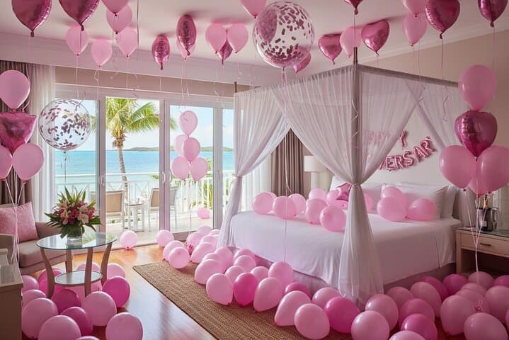Curacao Birthday Celebrations Decor + Free Cake and Photographer