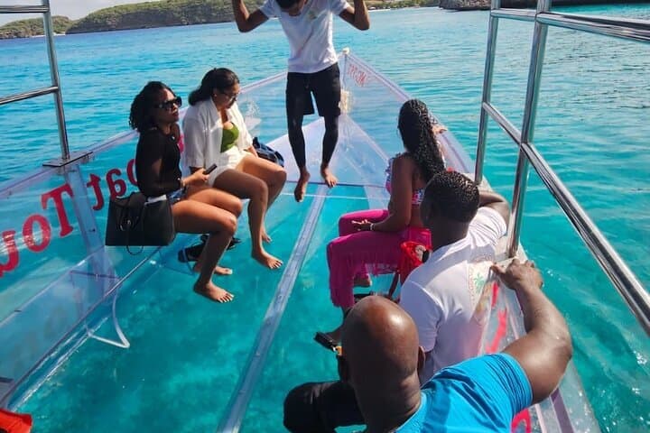 Flamingos Transparent Boat Trip and Chill at Beach (Private Trip)
