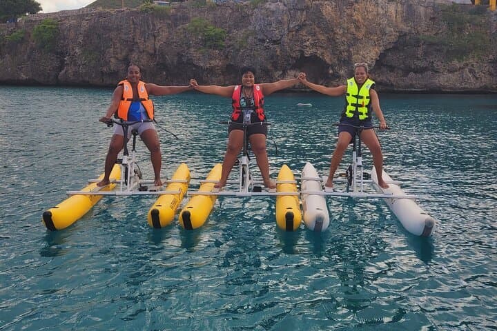 Private Curacao Sunset Water Bike Experience on the Ocean
